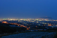 Night view with seven stars, Shirotai Ranch